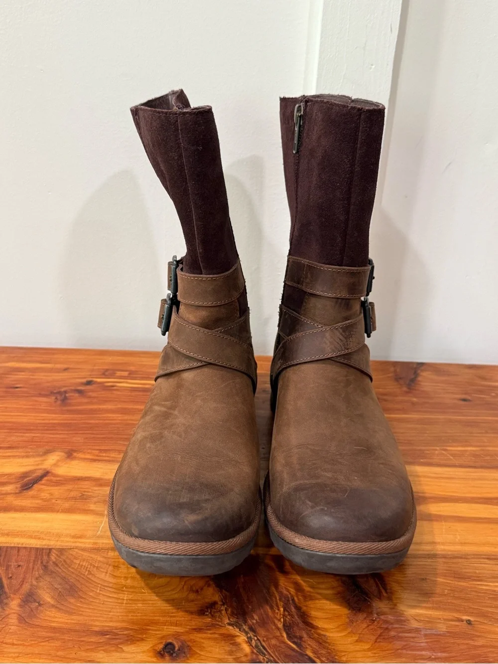 UGG Lorna Brown Waterproof Leather Boots